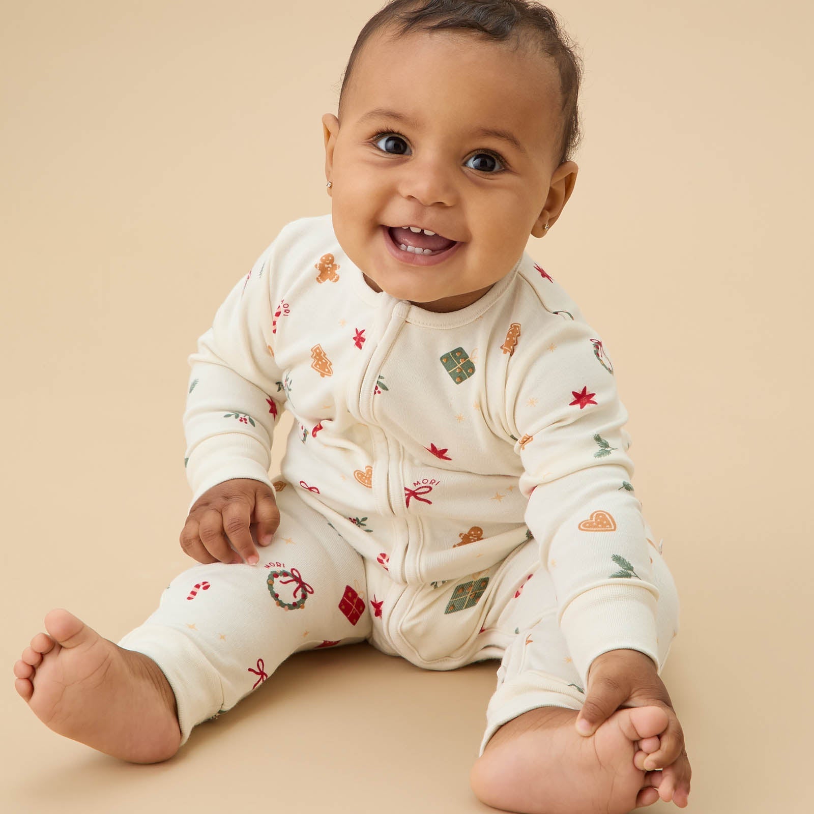 Christmas Clever Zip Sleepsuit
