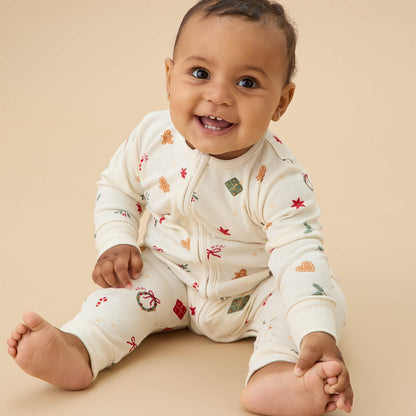 Christmas Clever Zip Sleepsuit