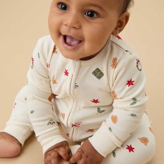 Christmas Clever Zip Sleepsuit