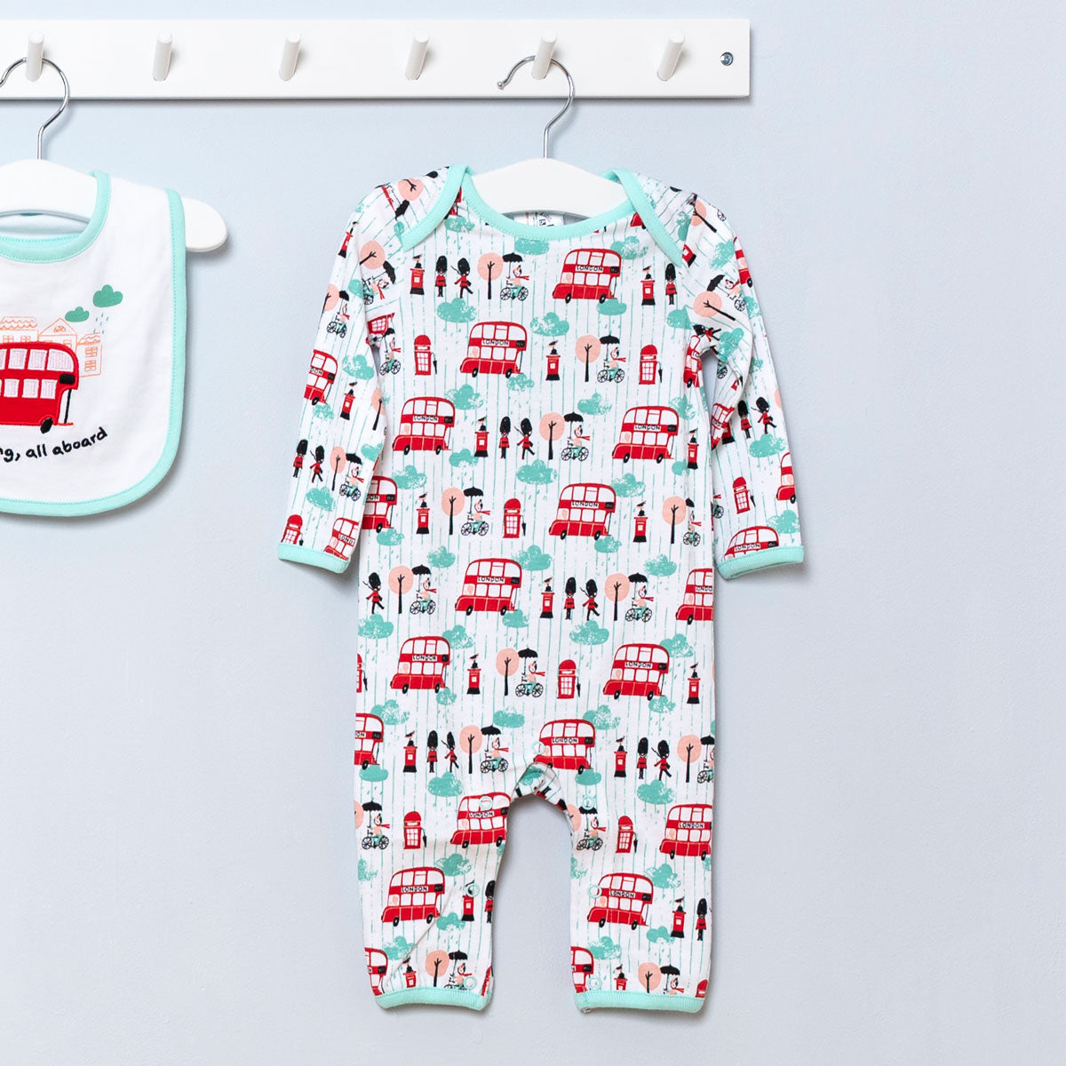 Little Red Bus Baby Romper
