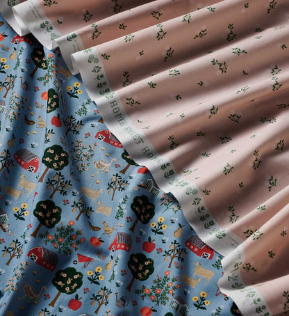 Ditsy Hydrangea Cotton Fabric - Pink