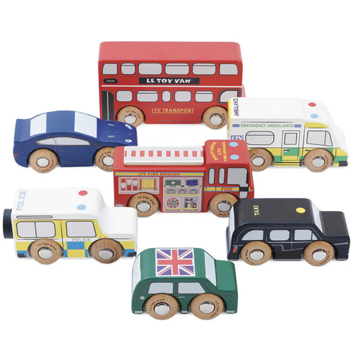 Le Toy Van London Car Set Wooden Toys