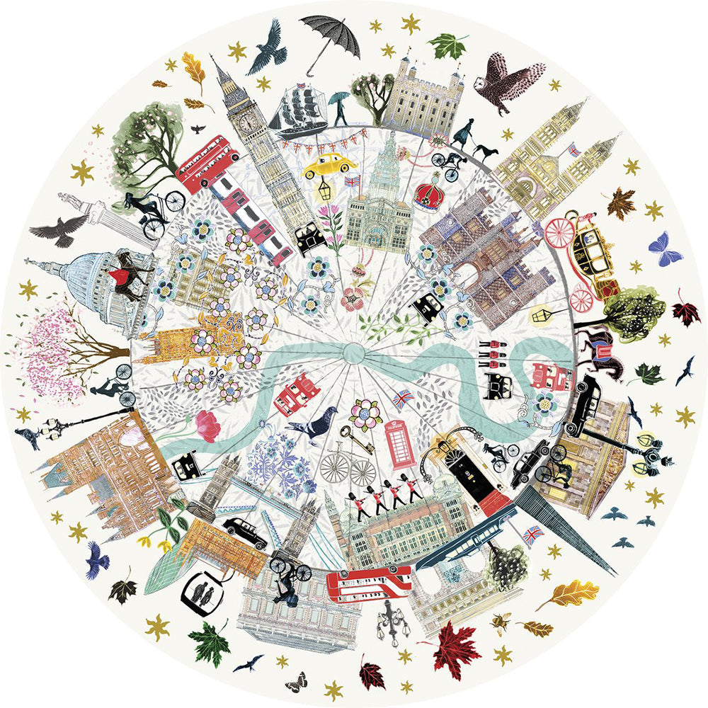 Gibsons Josie Shenoy London Buildings 500pc Circular Puzzle