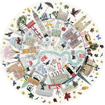 Gibsons Josie Shenoy London Buildings 500pc Circular Puzzle
