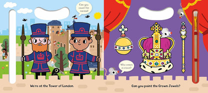 London Magic Painting Book By Marion Billet - Includes Brush