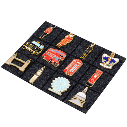 London Premium Enamel Pin Badge Set