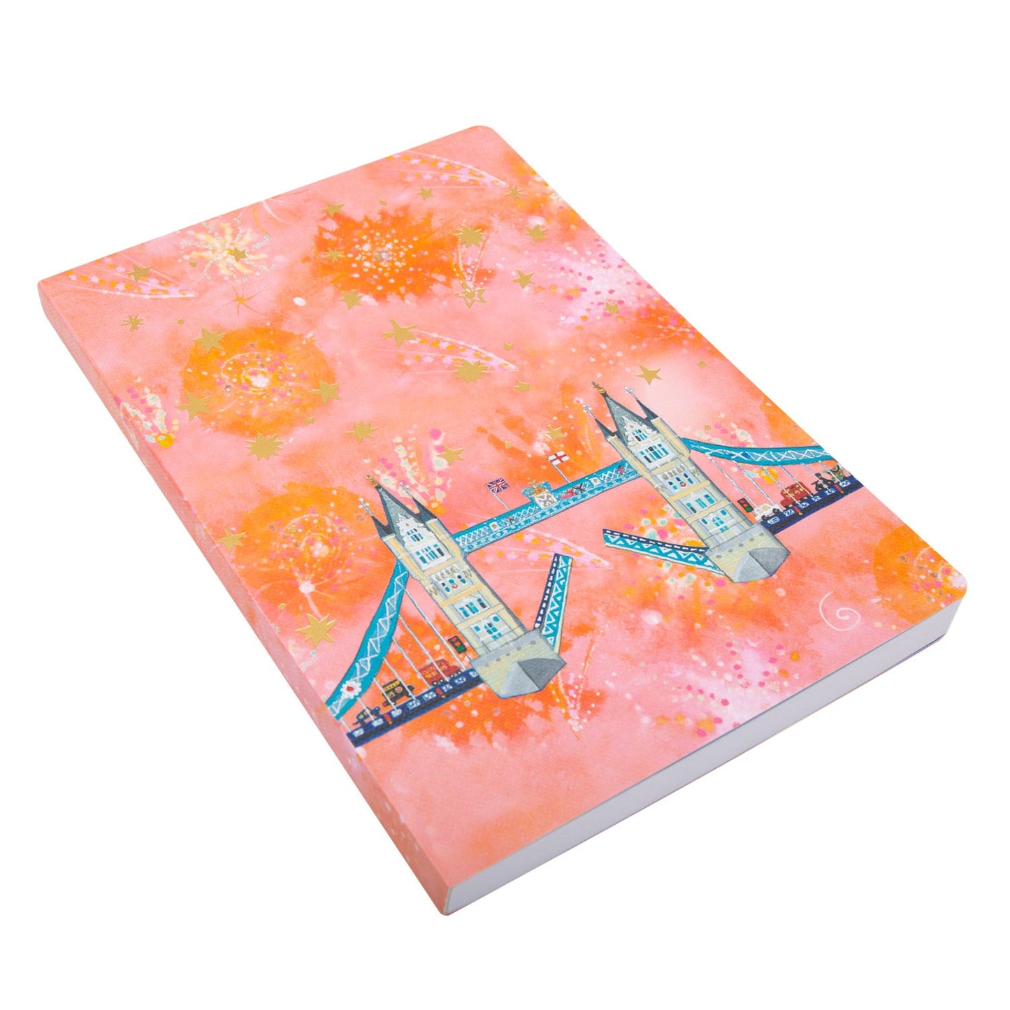 Lucy Loveheart Firework Bridge A5 Notebook