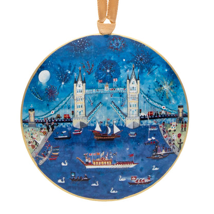 Lucy Loveheart Tower Bridge Metal Decoration