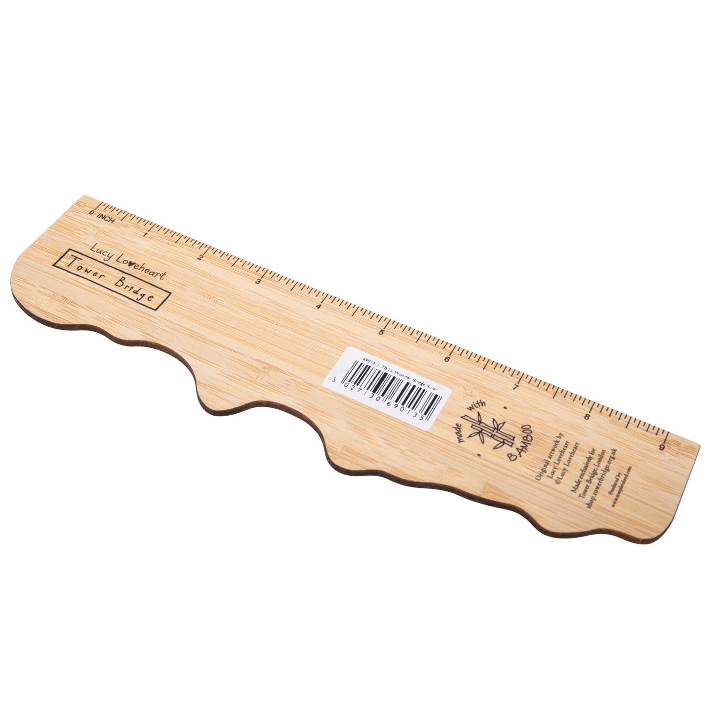 Lucy Loveheart The Wonder Bridge Bamboo Ruler
