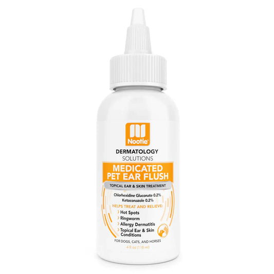 MEDICATED PET EAR FLUSH 4 OZ - ANTIFUNGAL & ANTIBACTERIAL