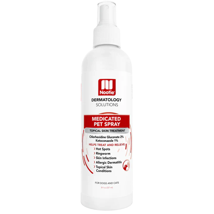 MEDICATED PET SPRAY 8 OZ - ANTIFUNGAL & ANTIBACTERIAL