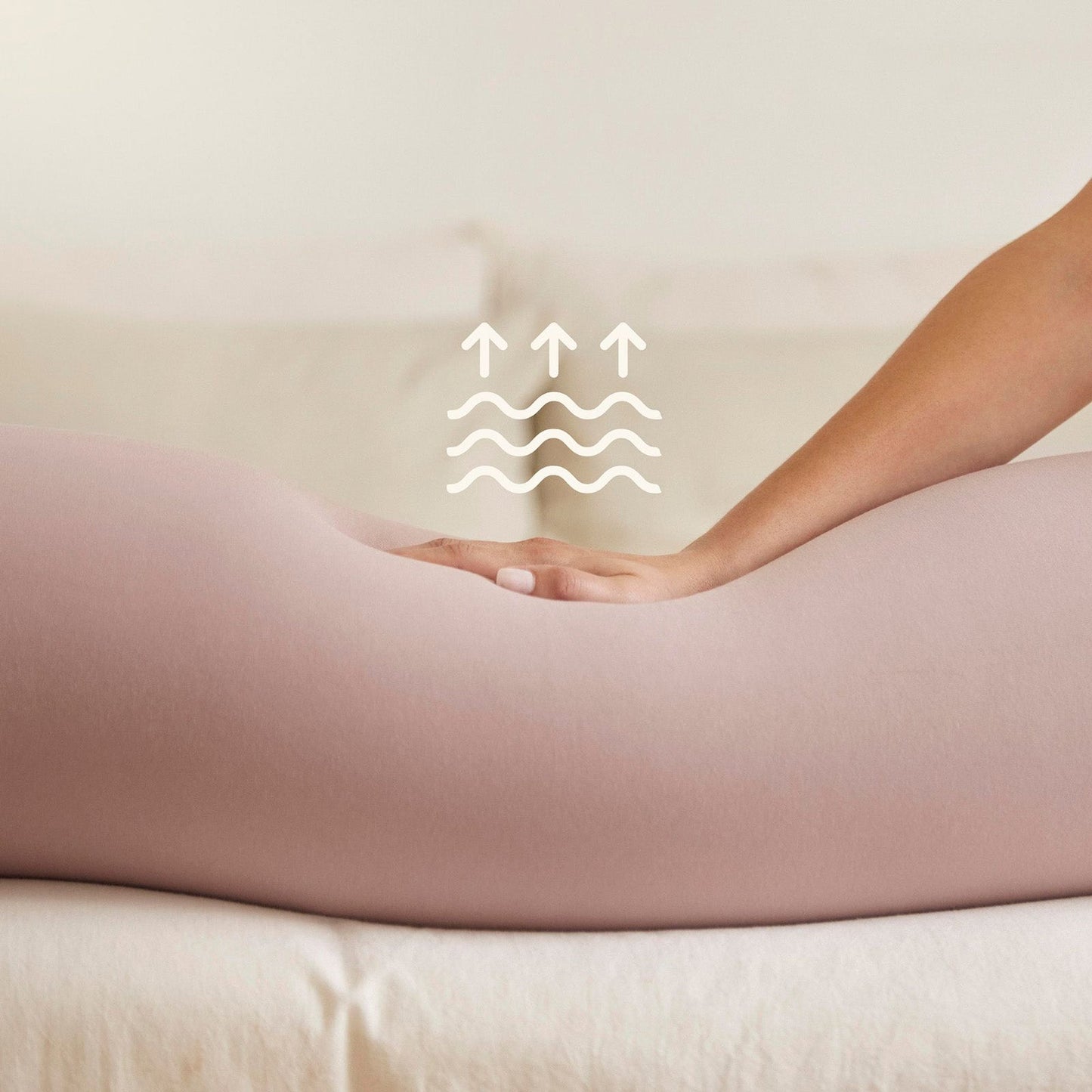 bbhugme Pregnancy Pillow - Dusty Pink