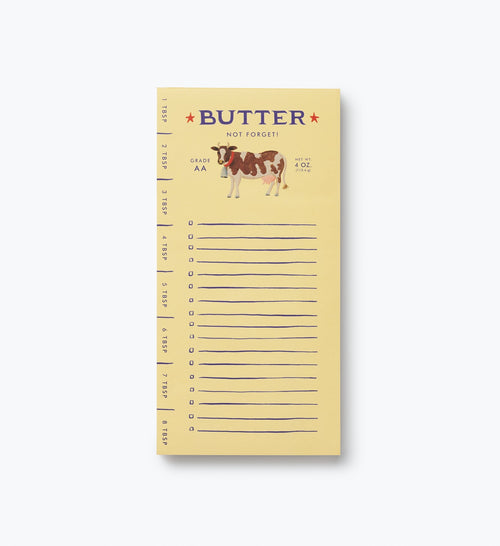 Market Pad - Butter Not Forget