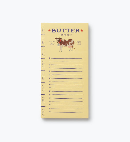 Market Pad - Butter Not Forget