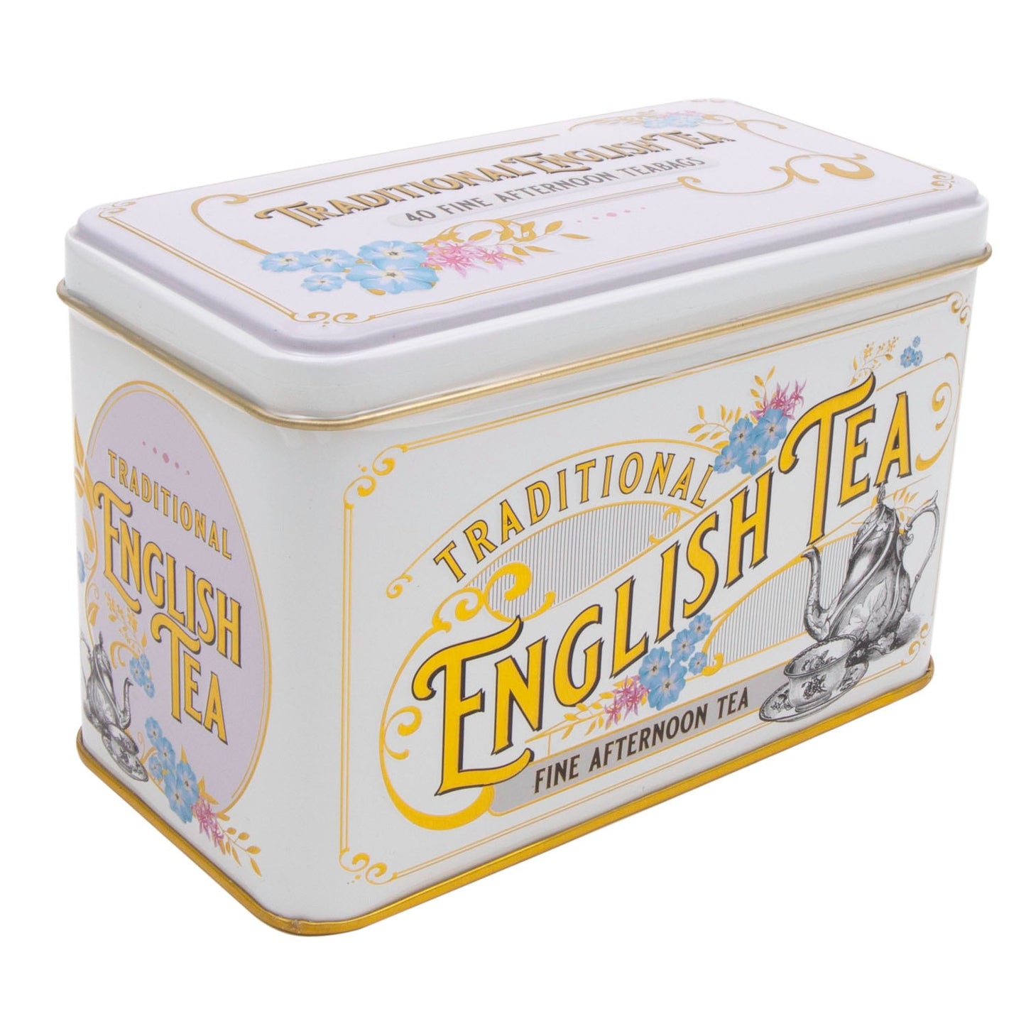 New English Teas - Vintage Victorian Ivory Tea Tin