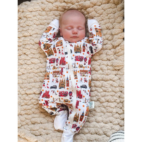 Peckish Goose London Organic Baby Sleepsuit