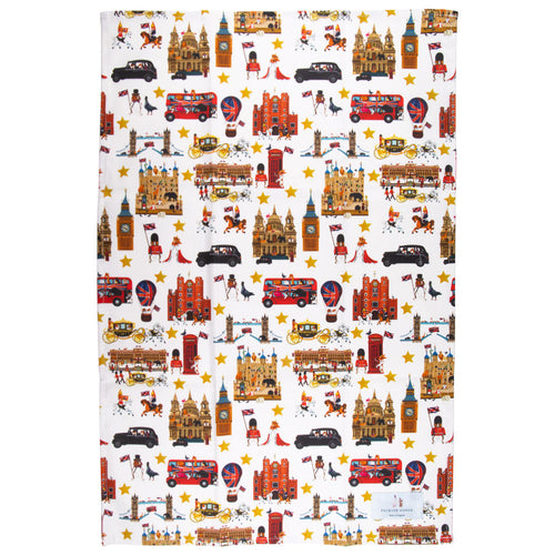 Peckish Goose London Tea Towel