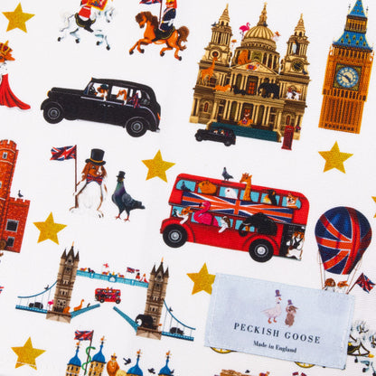 Peckish Goose London Tea Towel