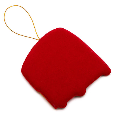 Red London Bus Stitched Christmas Decoration