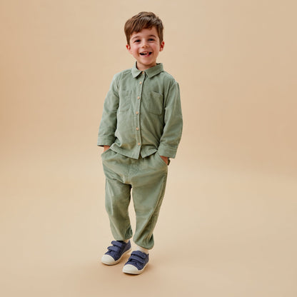 Corduroy Shacket & Trousers