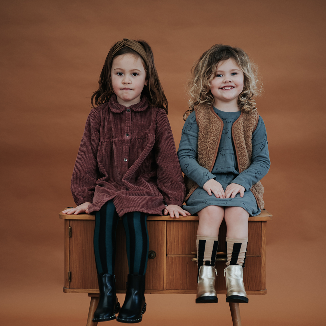Baby Tights Stripe Lake Blue