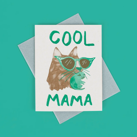 Cool Mama - Risograph Card -baby/mother's day