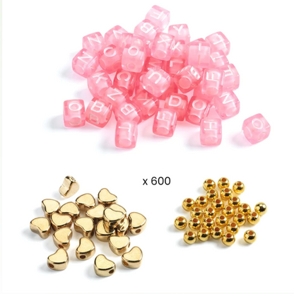 Alphabet Beads - Gold