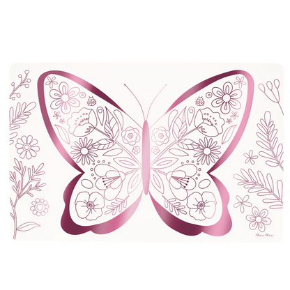 Butterflies & Flowers Colouring Placemats -pk8