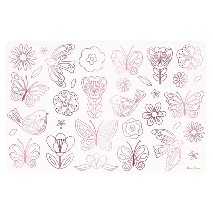 Butterflies & Flowers Colouring Placemats -pk8