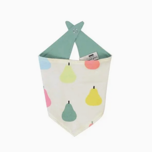 Bandana Bib -multicolor pears