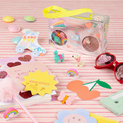Boom Box Kids Valentine's Cards & Erasers Set (12pk)