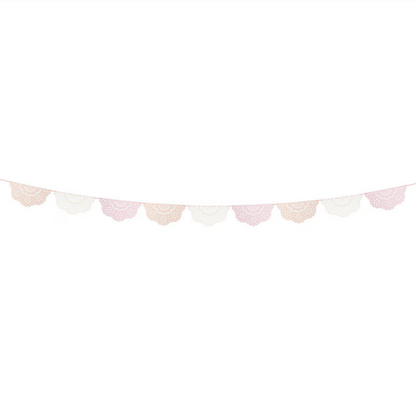 Broderie Anglaise Lace Multi Pennant Garland