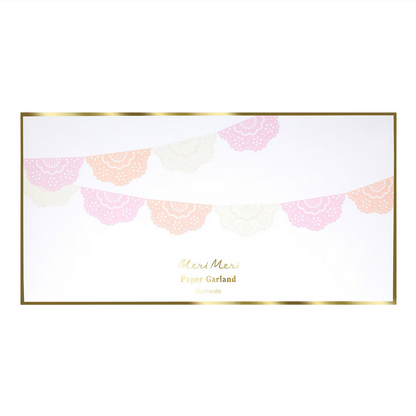 Broderie Anglaise Lace Multi Pennant Garland