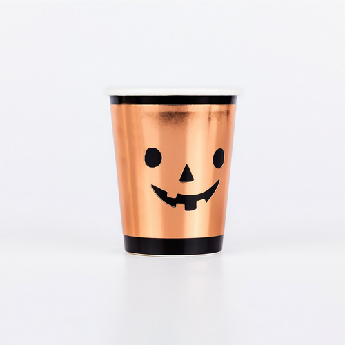 Copper Pumpkin Cups (x8)