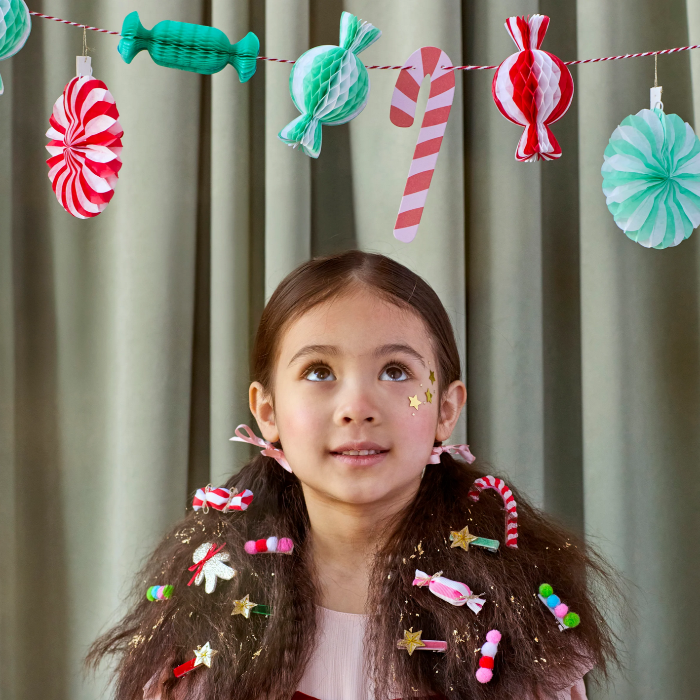 Christmas Candy Mini Honeycomb Garland