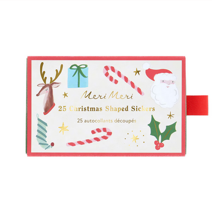 Christmas Shaped Stickers (x25 stickers)