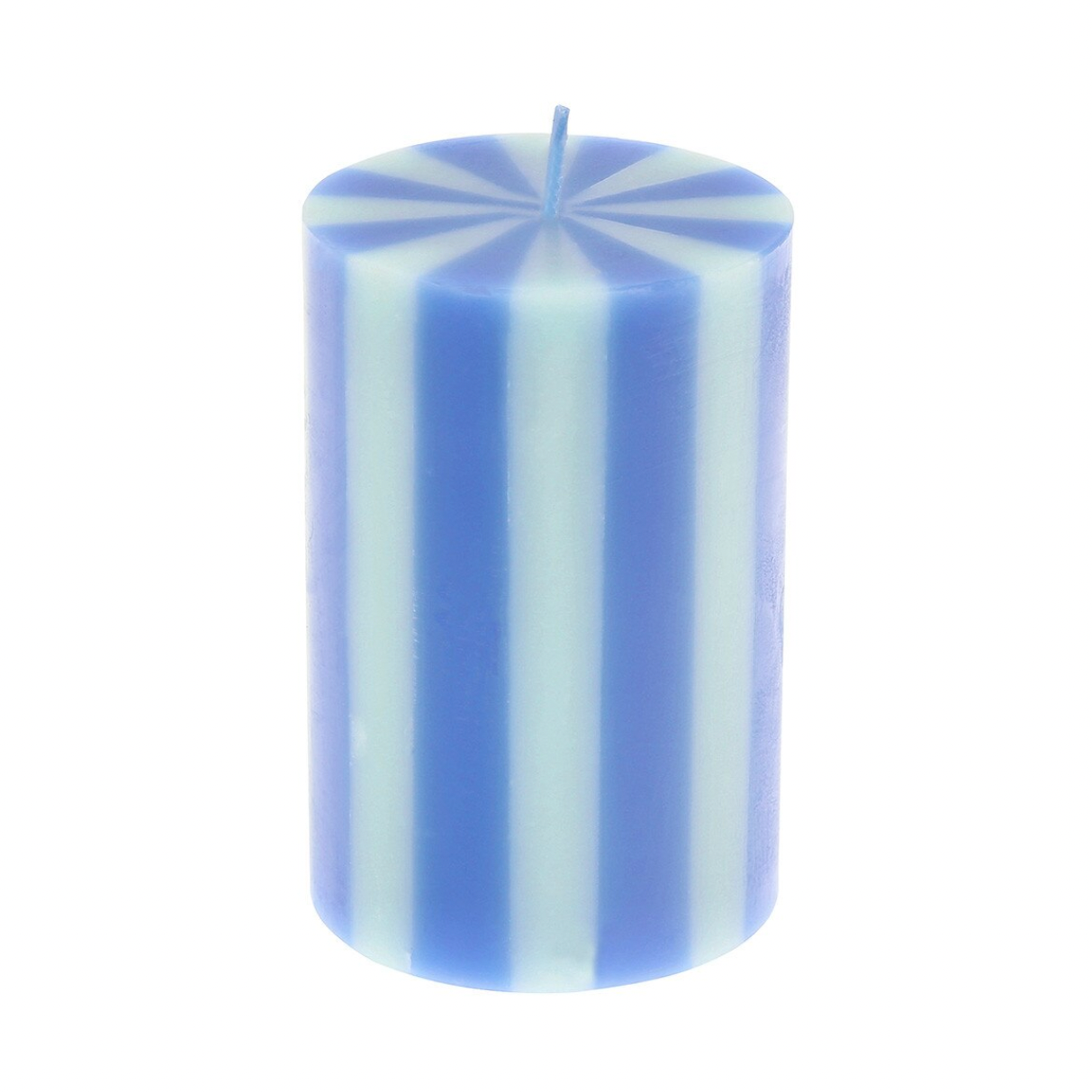 Bright Striped Pillar Candles (x5)