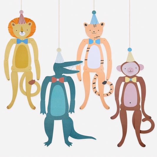 Animal Parade Decorations (x4)