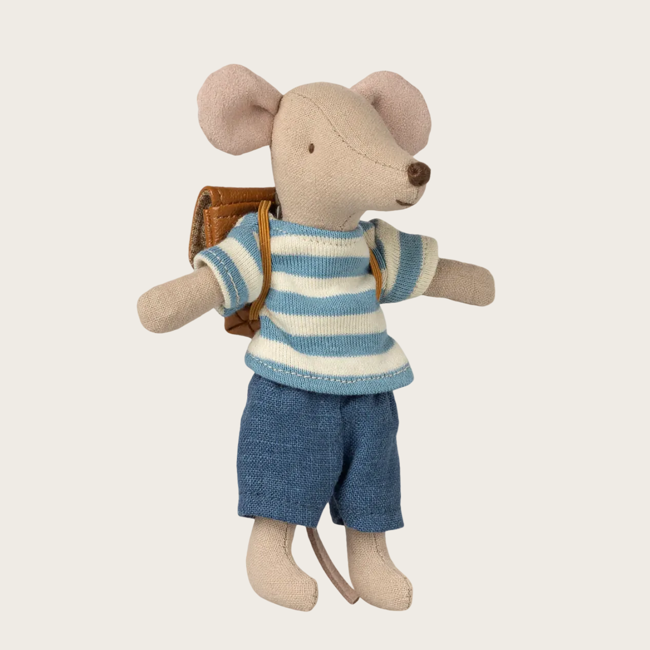 Clothes and bag for Big brother mouse - Brown
