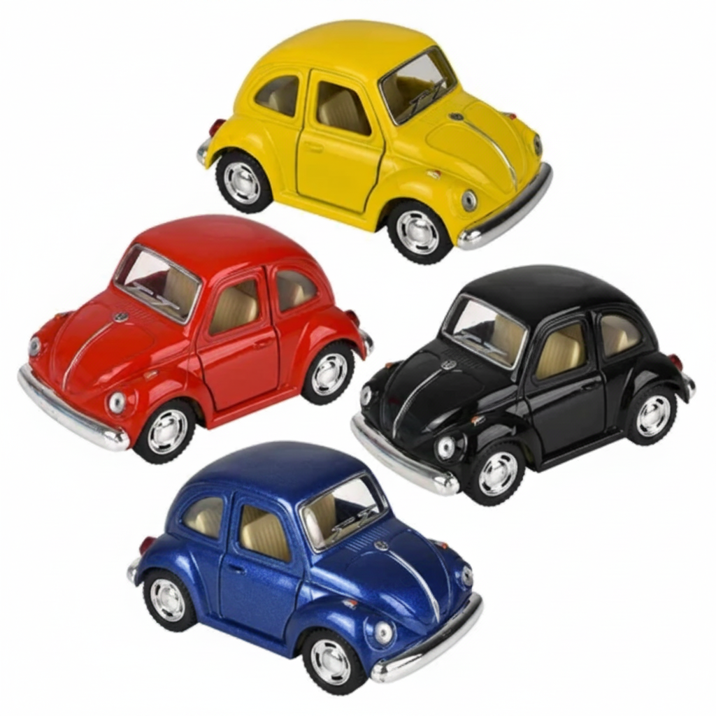 4" Die-Cast Pull Back 1967 VW Classic Beetle