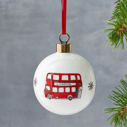 Victoria Eggs London Bus Bauble
