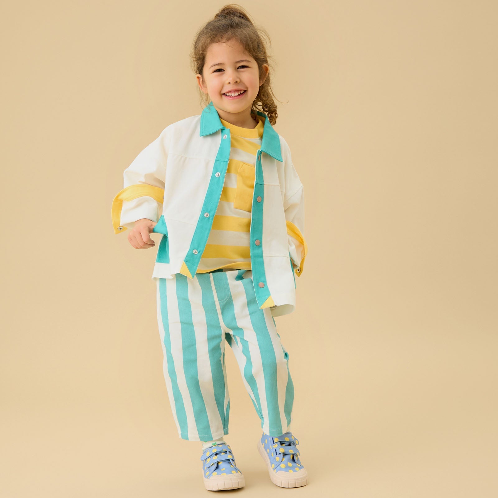 KIDLY by MORI Colourblock Cotton Jacket