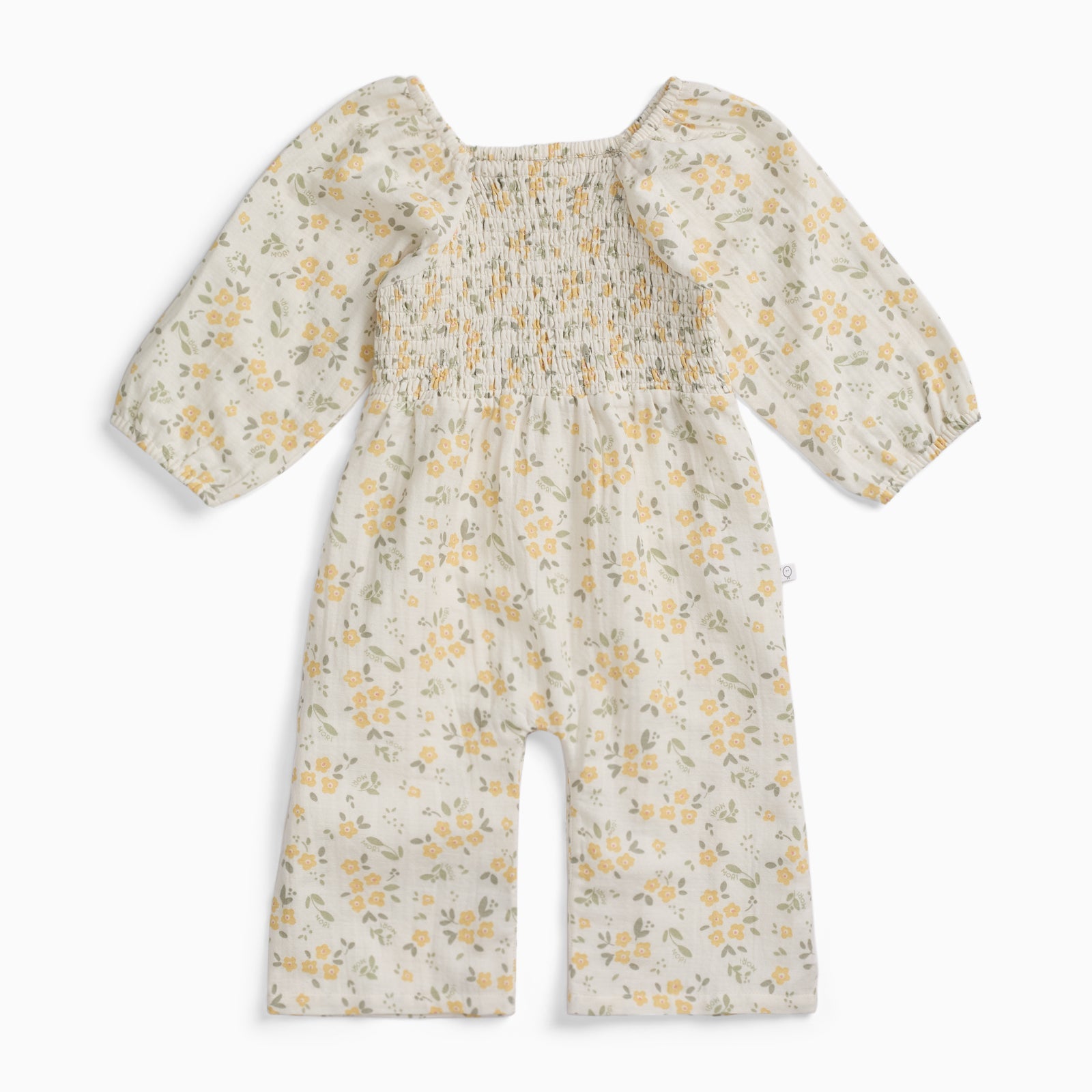 Floral Muslin Smocked Jumpsuit