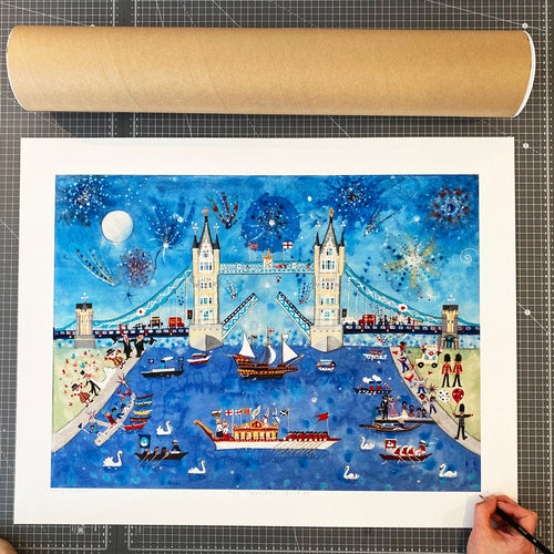 Lucy Loveheart The Wonder Bridge A2 Art Print - Limited Edition, Numbered And Signed By Artist