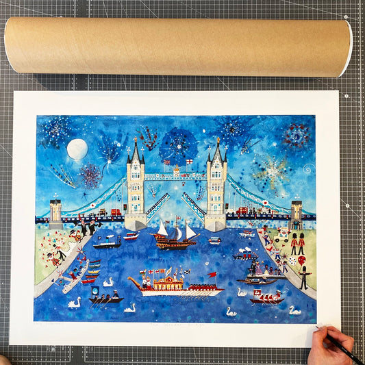 Lucy Loveheart The Wonder Bridge A2 Art Print - Limited Edition, Numbered And Signed By Artist