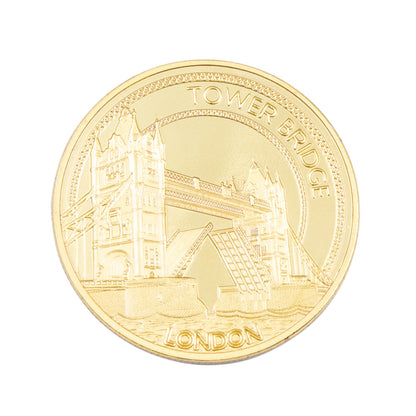 Tower Bridge Gold Medal Coin Fridge Magnet