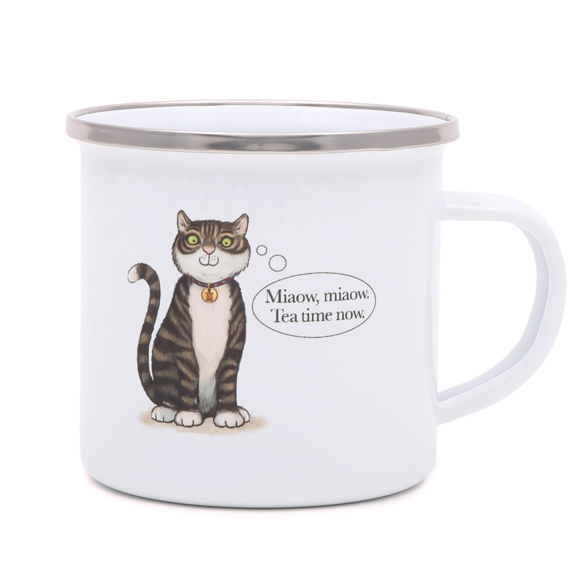 The Tower Bridge Cat Enamel Mug