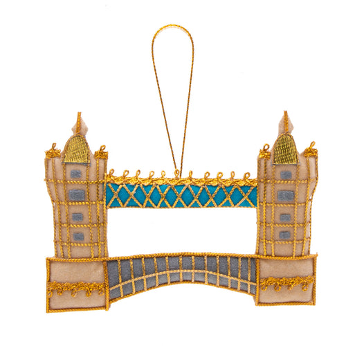 Tower Bridge Stitched Christmas Decoration
