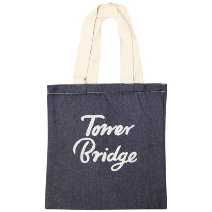Tower Bridge Denim Tote Bag