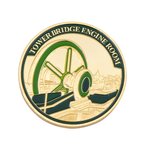 Tower Bridge Engine Room Gold Medal Coin